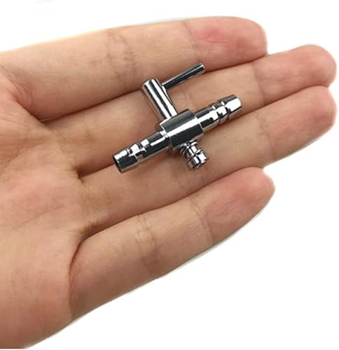 Miniatura 4 de Bomba de palanca de control de flujo de aire para tanque de peces de acuario, válvula de una sola vía, 18 piezas