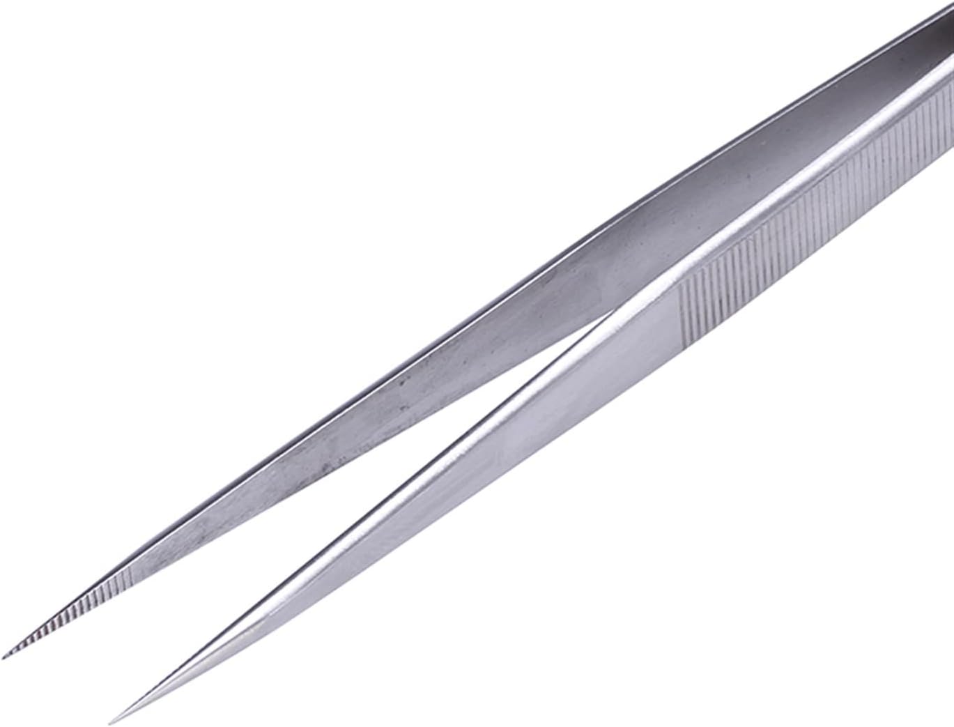 INLIMA Tweezers 18cm long precision tweezers Stainless steel tweezers for electronic mobile phone maintenance tools