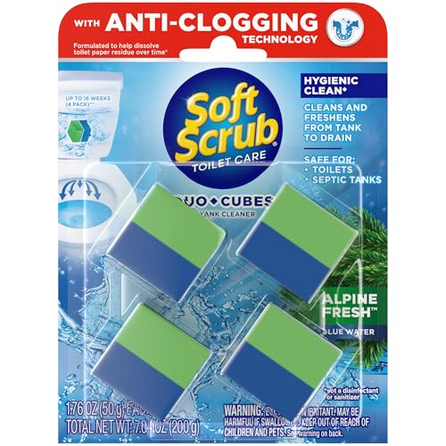 Soft Scrub in-Tank Toilet Cleaner Duo-Cubes,...