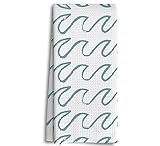 Picture of Dwept Summer Beach Ocean Sea Waves Kitchen Dish Towels Dishcloth 16x24 Inches,Rustic Beach House Decorative Absorbent Hand Tea Bathroom Towels,Ocean Lover Gifts,Sailor Gift