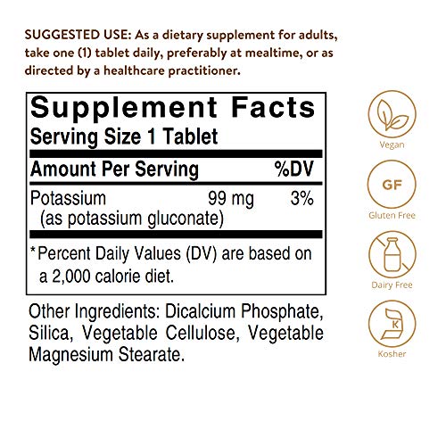Solgar – Potassium, 250 Tablets #TOP1