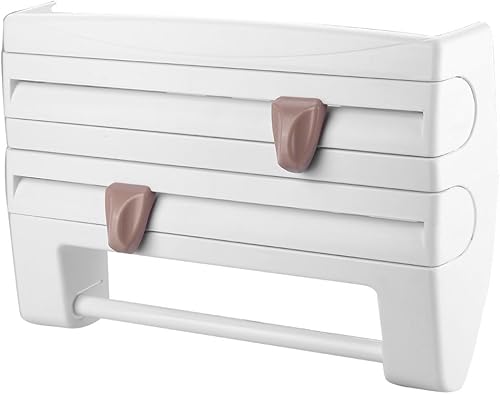 Miniatura 7 de Zyyini - Toallero de papel para colgar en la pared, dispensador de película conservadora
