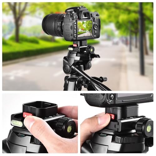 Image of Yantralay Quick Release Tripod Plate Aluminium Alloy QR Plate Camera Mount Adapter with 1 /4 inch Screw for DSLR, Tripod, Monopod, and Selfie Stick