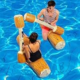 pool spielzeug kaufen [Klassisches Spiel] : Mit 2 Sitzstock und 2 Gehstöcken, können Sie ein angenehmes Wochenende oder Urlaub am Pool, am Meer, mit Freunden und Familie auf dem Wasser verbringen.
