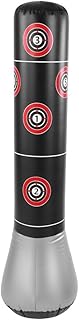 Boxing Punch Bag Freestanding Punching Bag for Kid Adult, 145cm Inflatable Heavy Punching Bag Target Stand Punching Kick Training Tumbler Bop Bag Heavy Punching Bag for Muay Thai, Kicking