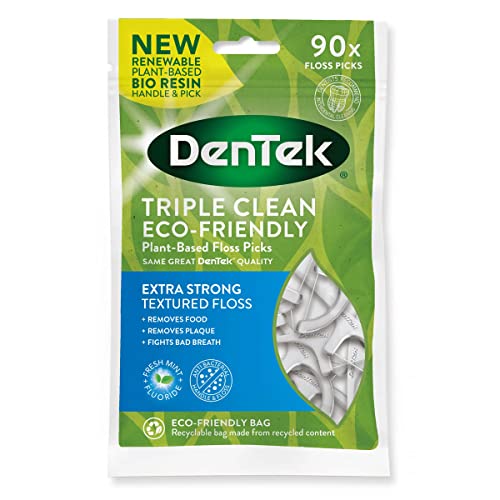 DenTek Triple Clean 90 Plant-Based Floss Picks