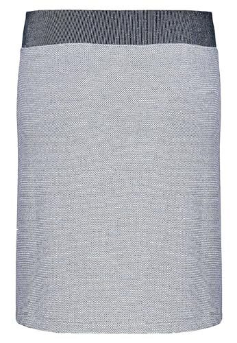 ELKLINE Damen Sweatrock Breath aus Baumwolle gerader Schnitt | 2069020, Größe:42, Farbe:darkblue - White