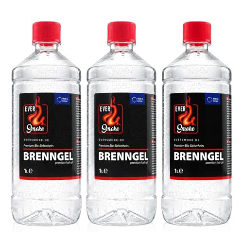 Eversmoke Premium Brenngel Dickflüssig Ethanol-Basis 3 STK
