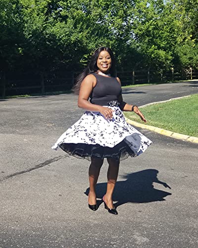 Pinup Fashion Women's Elastic Waist Petticoat Puffy Tutu Tulle Skirt Underskirt Party Vintage Dress Costume Cosplay4