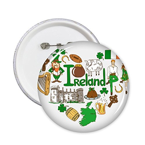 Badge Irlande pour sac à dos et veste de voyage lors de vos randonnées