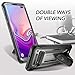 YOUMAKER Kickstand Case for Galaxy S10+ Plus, Heavy Duty Protection Full Body Shockproof Slim Fit Without Built-in Screen Protector Cover for Samsung Galaxy S10 Plus 6.4 inch - Black