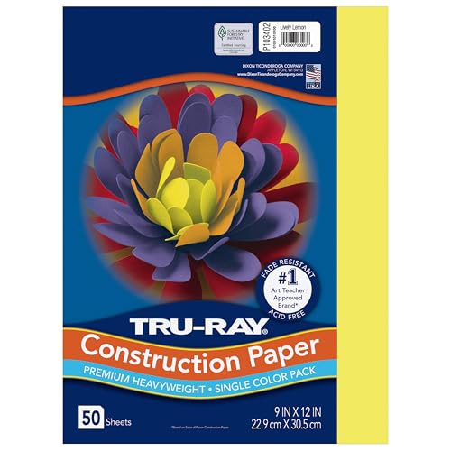 Tru-Ray Construction Paper 9x12 Lively Lemon