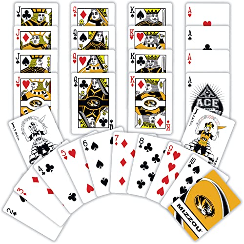 Image of MasterPieces Family Games - NCAA Missouri Tigers Playing Cards - Officially Licensed Playing Card Deck for Adults, Kids, and Family 2.5 inch x 3.5 inch