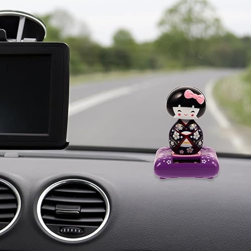 Miniatura 6 de 2 piezas de figuras de kimono, decoración de muñeca japonesa agitada, kimono, muñecas, decoración del interior del automóvil, figura coleccionable