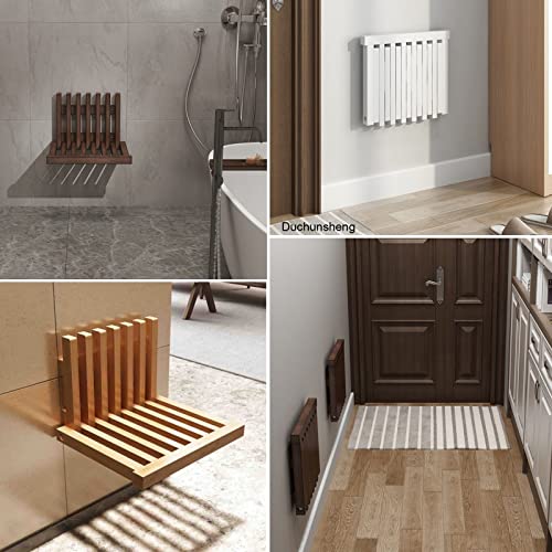 YJJT Aan de muur gemonteerde klapstoel Ultradunne onzichtbare schoenveranderende kruk, douchekruk bank opvouwbare… - Image 8