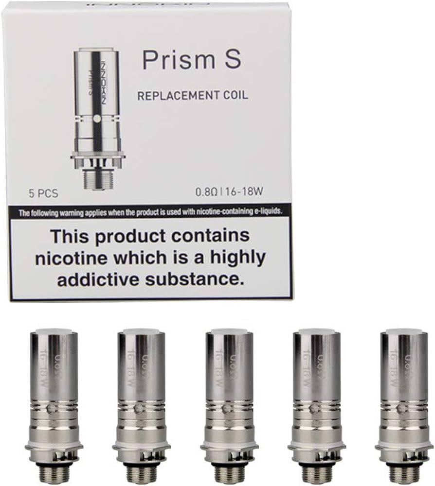 INNOKIN ENDURA T20S Prism S Replacement Coils - 0.8/1.5 Ohms - 5 Packs (0.8 Ohms - 5 Pack)