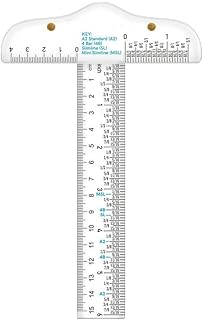 6" Clear Acrylic T-Square Ruler for Easy Reference While Crafting T-Square Ruler Handtool in Both Inches and Metric Measurements