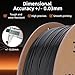 3DHoJor ABS Filament 1.75mm, ABS 1kg Spool (2.2lbs),3D Printer Filament,Dimensional Accuracy +/- 0.03 mm, Fit Most FDM Printer-Black