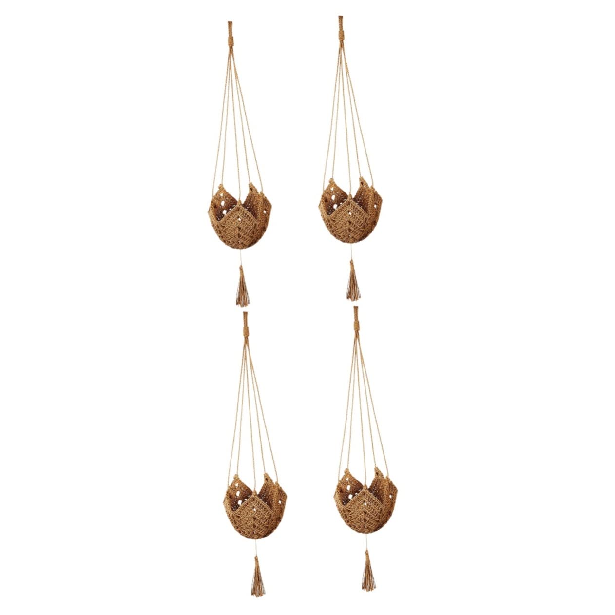 YARNOW Lot De 2 Suspensions pour Plantes Dintérieur en Macramé Robustes Et Tissées pour Décoration Dintérieur Et De Jardin