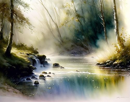 Tableau sur toile poster 58x90cm pot d'or au bout de l'arc-en-ciel sans cadre