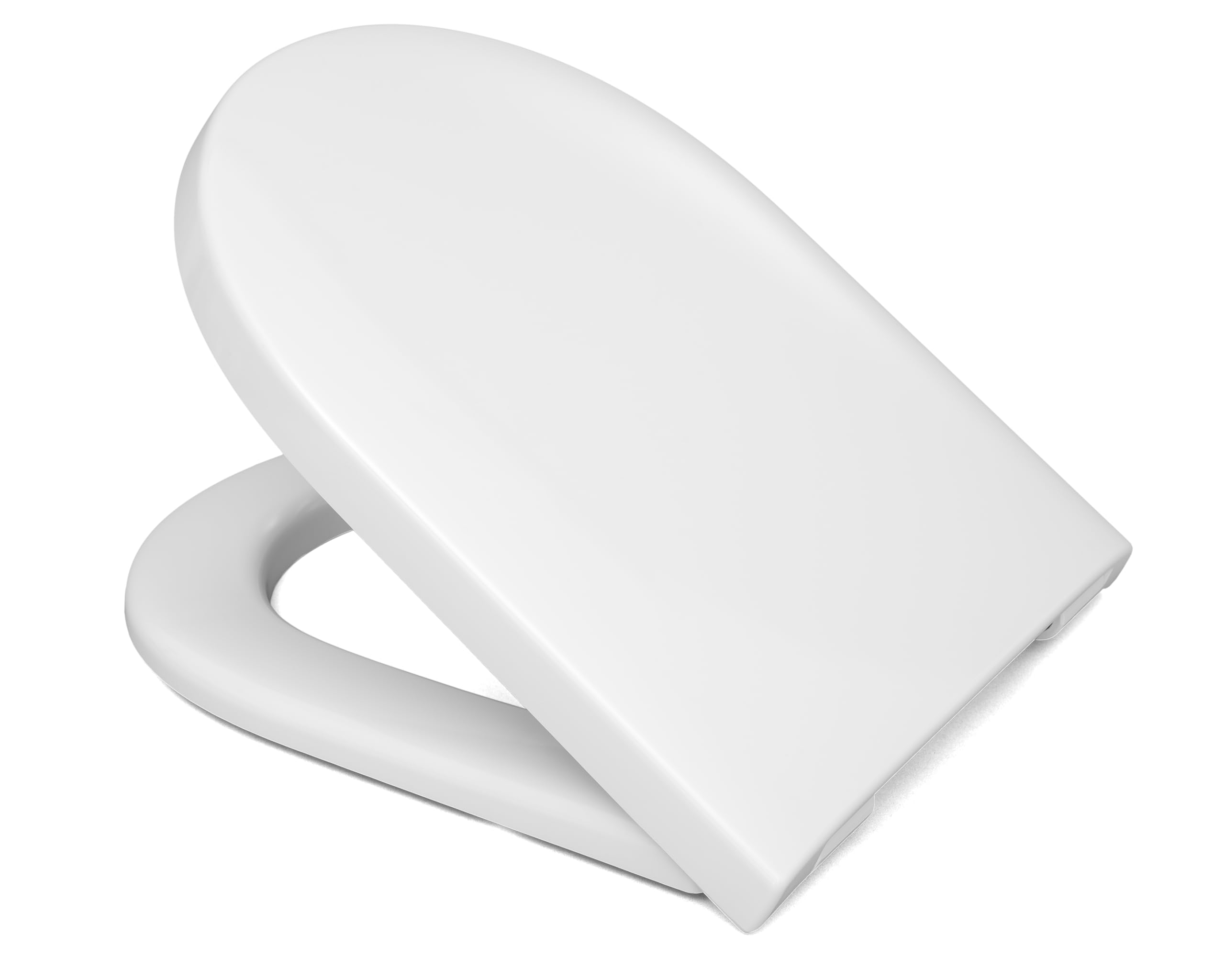 HARO Tube D-Shape WC-Sitz Weiß aus Duroplast mit Absenkautomatik