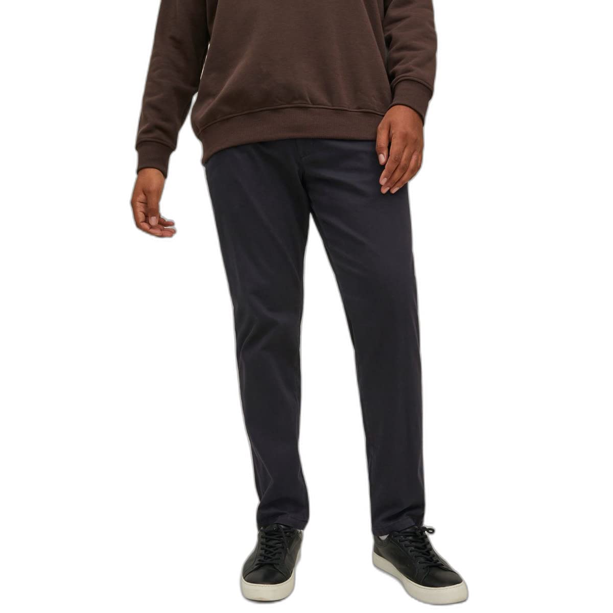 JACK & JONESMen's Marco Bowie Black PLUS Trousers