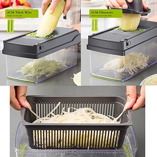 Mandolina per Verdure ANMECS 12 in 1 Affetta