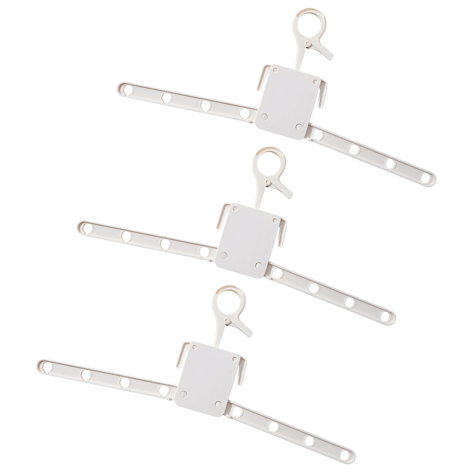 Mekalero Clothing Organiser Folding Laundry Hanger Foldable Garment Rack with 8 Hooks for Bathroom Balcony and Backpacking Business Trip Essential Hanger