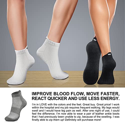 Image of CHARMKING Compression Socks for Women & Men Circulation 15-20 mmHg is Best for Athletic Running Cycling Nurse Daily Wear