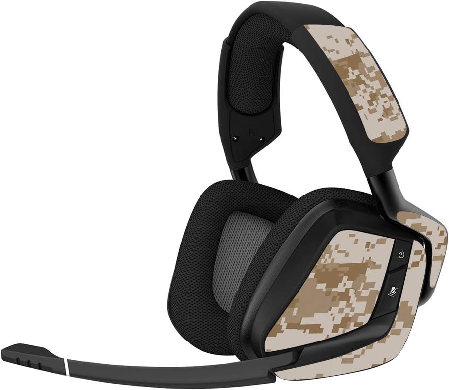 MightySkins Skin Compatible with Corsair Void Pro Gaming Headset - Desert Camo | Protective, Durable, and Unique Vinyl Decal wrap Cover | Easy to Apply, Remove, and Change Styles | Made in The USA