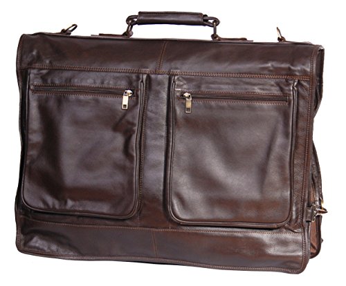 Sac vêtement de week-end en cuir marron parfait pour vos déplacements et séjours