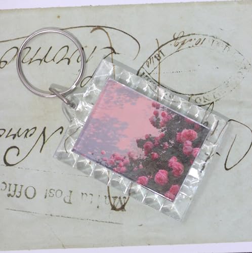 Image of BetterJonny 20Pcs Acrylic Picture Keychain Blanks in Clear Acrylic Picture Frame Keyrings