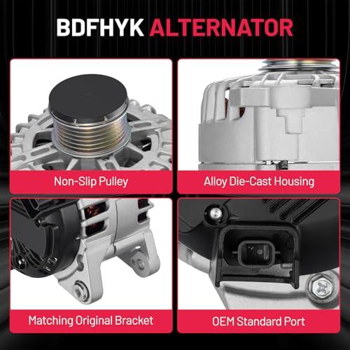 Image of BDFHYK 23100-4BA0A Alternator Compatible with Nissan Rogue 2.5L 2014-2018