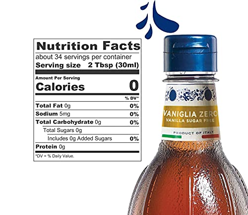 Fabbri Italian Flavoring Syrup, Sugar Free Variety Pack With Caramel, Hazelnut And Vanilla (Pack Of 3) 33.8 Ounce Bottles #TOP3