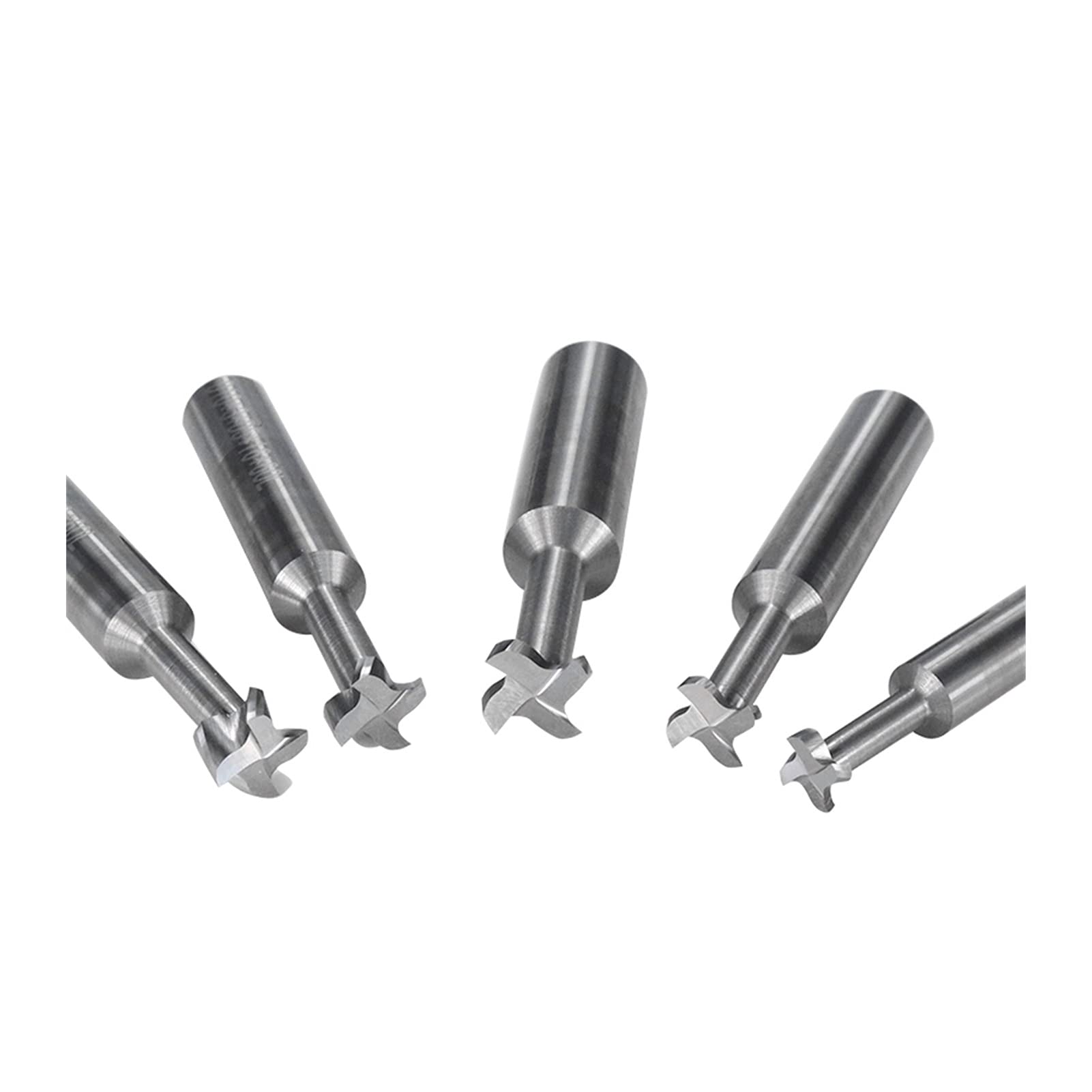 Fresa De Fresa De Ranura En T Fresa De Carburo De 4 Flautas Fresa CNC De Vástago De 4-12 Mm para Trabajar Metales Brocas De Enrutador De Asiento De Llave con Ranura En T