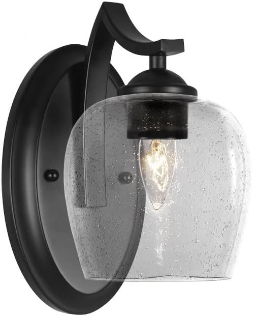 Toltec Lighting Zilo 1 Light Wall Sconce in Matte Black (551-MB-4810)