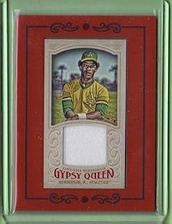 2016 Topps Gypsy Queen Mini Relics #GMRRH Rickey Henderson