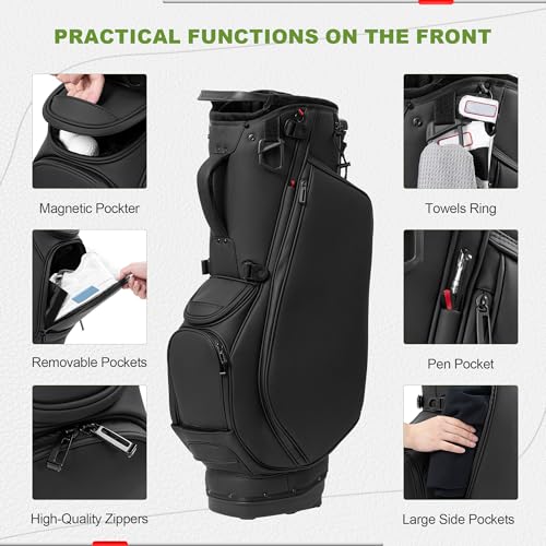 uniHimal Premier 14-Way Stand Bag Black