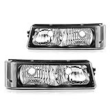 corkiauto Front Turn Signal Lamp/Parking Light Assembly for 2003-2006 Chevy Silverado Avalanche 1500 2500 3500, Replace GM2520185 GM2521185