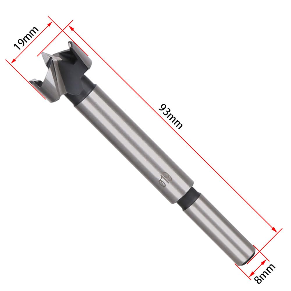 LNJBABAO 19mm Forstner Drill Bit Forstner Bit Wood Drill Bits for Holes Hinge Cutter for Woodworking (diameter 6mm - Image 4