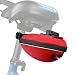 jntworld Waterproof Bike Saddle Bag Under Seat Bike Bag Mountain Bike EVA Nylon Shell Cycling Tail Bag, Red