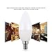 CTKcom 5W E14 Base LED Candelabra Bulbs(4 Pack)- C37 Daylight White 6000K LED Candle Light Bulb,Ceiling Fan Lights,Decorative LED Bulb,550LM,UL-Listed,AC 85-265V