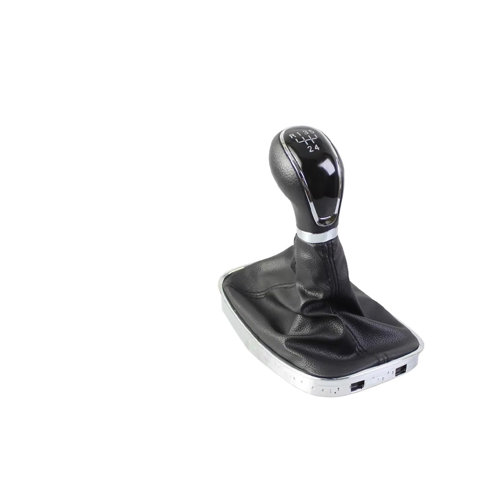Qmtvfsrh 5 Speed Car Gear Shift Knob For Opel For Vauxhall For Insignia 2008-2017 Black Manual Gear Shift Knob Interior Shifter Handle Car Accessory 6 Speed(5 Speed)