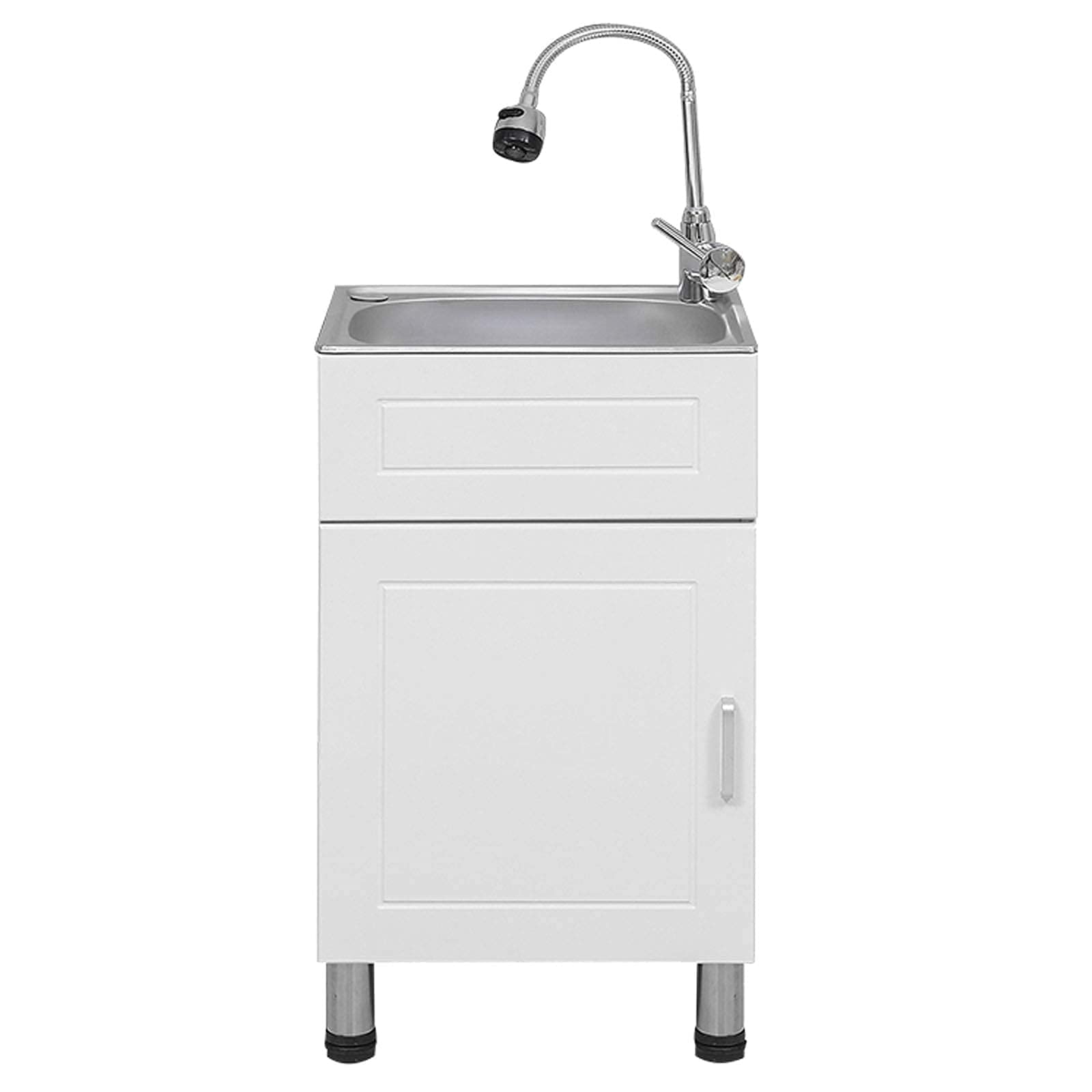 Fregadero utilitario para cocina exterior y garaje con lavabo independiente compacto