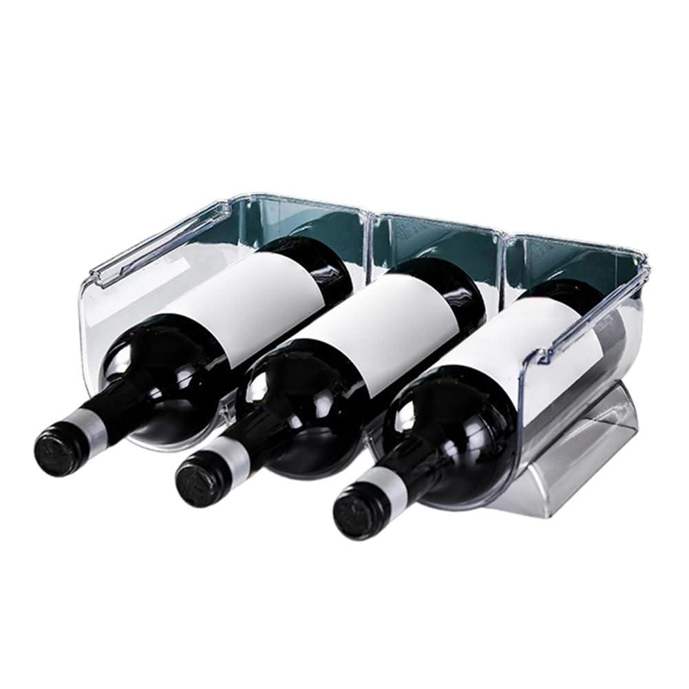 Hndhbfgrt Red Wine Storage Rack, Wine Bottle Rack, Stackable Design, Refrigerator Countertop Bracket, Champagne Rack C