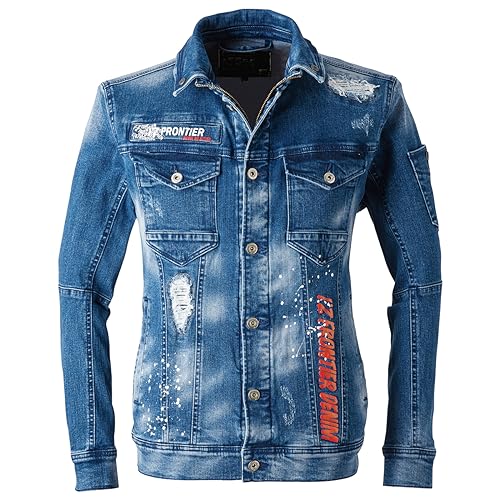 I'Z FRONTIER アイズフロンティア 巨匠加工・ストレッチ3Dデニムワークジャケット オールシーズン用 インディゴブルー 7350S 11 3L