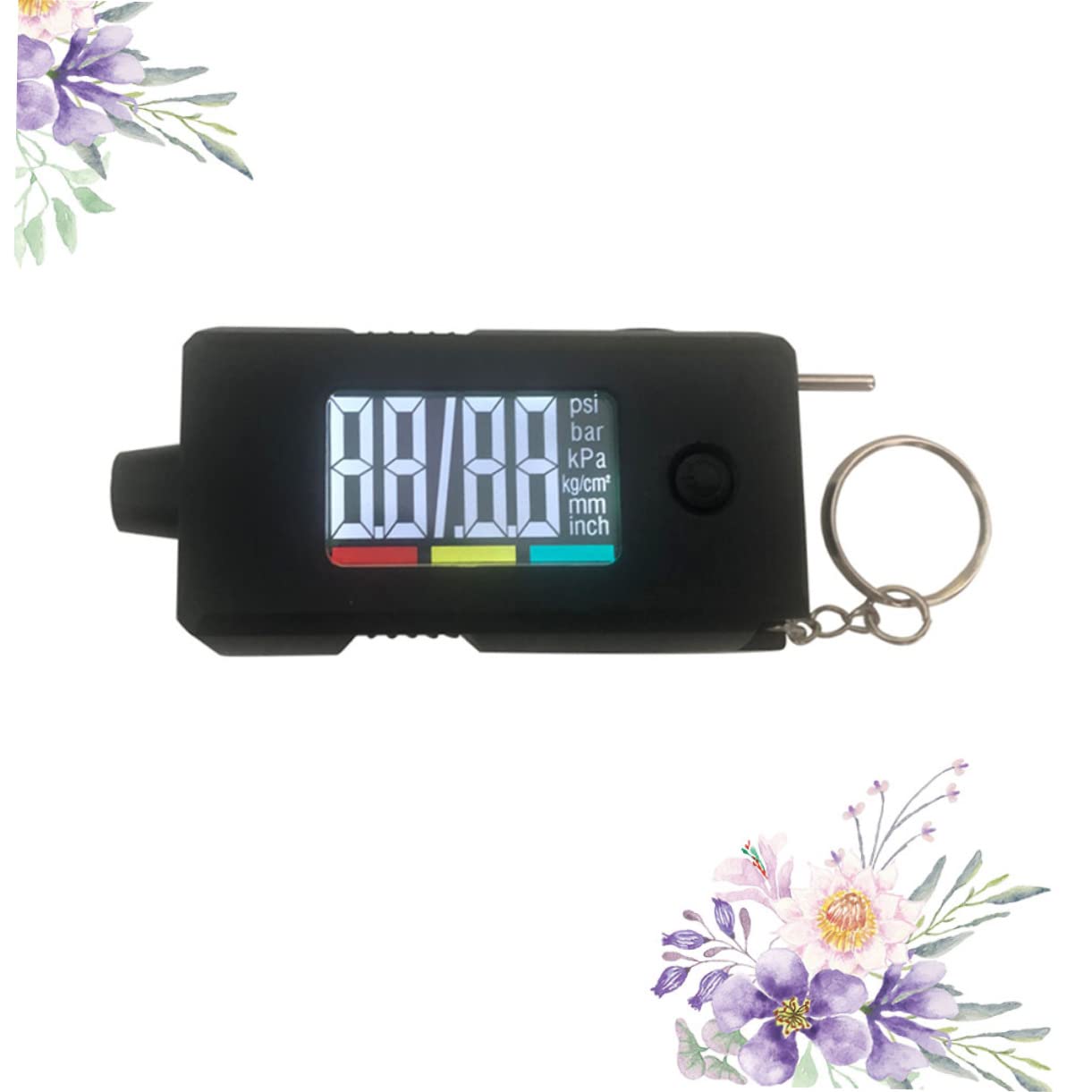 Unomor Professional Digital Tire Gauge Tread Ruler Accurate Car Tire Pressure Measurement Construction