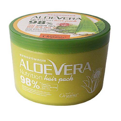 White Organia Good nature Aloe Vera Hair Pack 98% /500g