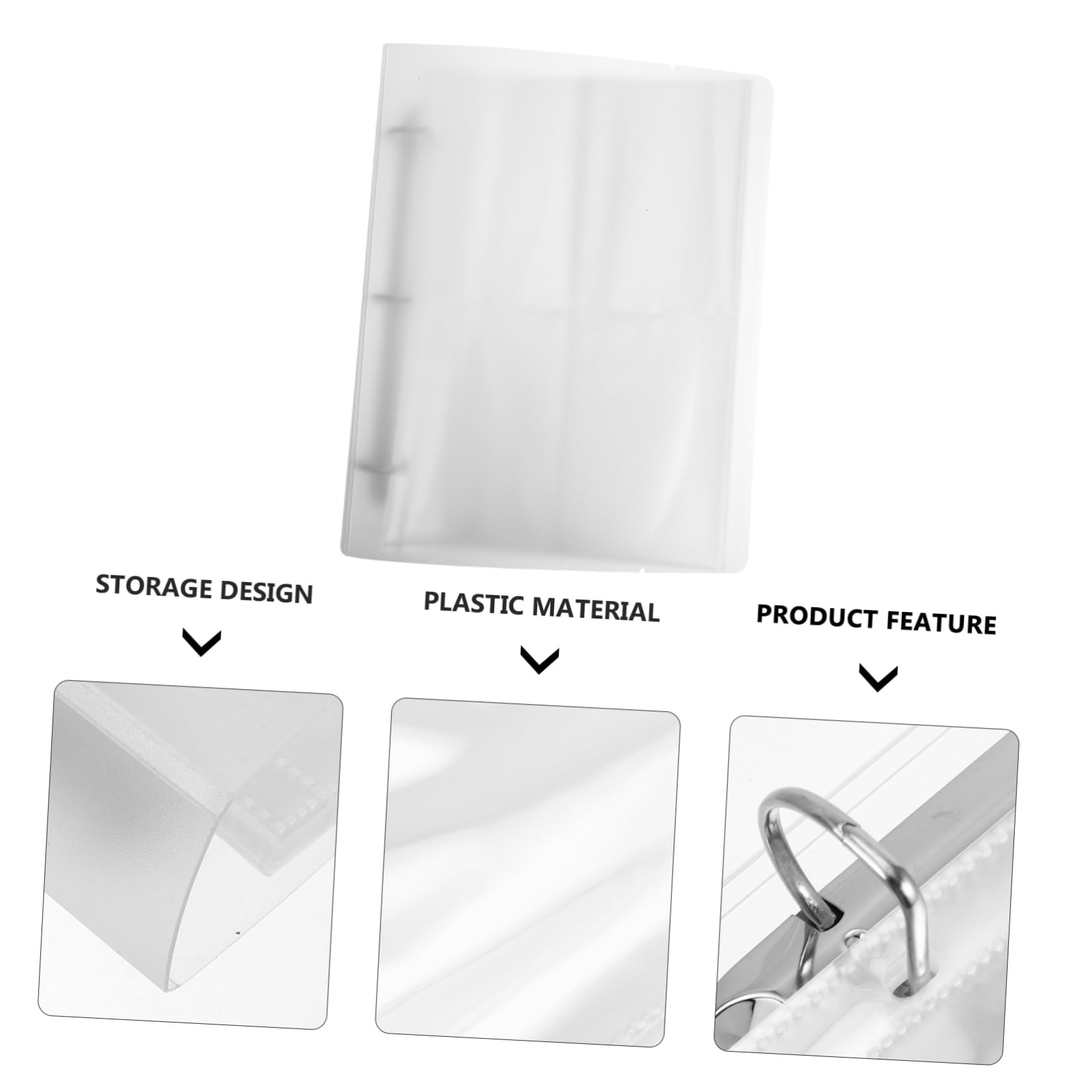 OUNONA Fundas portátiles para álbum de tarjetas de intercambio, carpeta de almacenamiento de fotos para coleccionistas, páginas para organizar tarjetas y fotos, protección contra el polvo