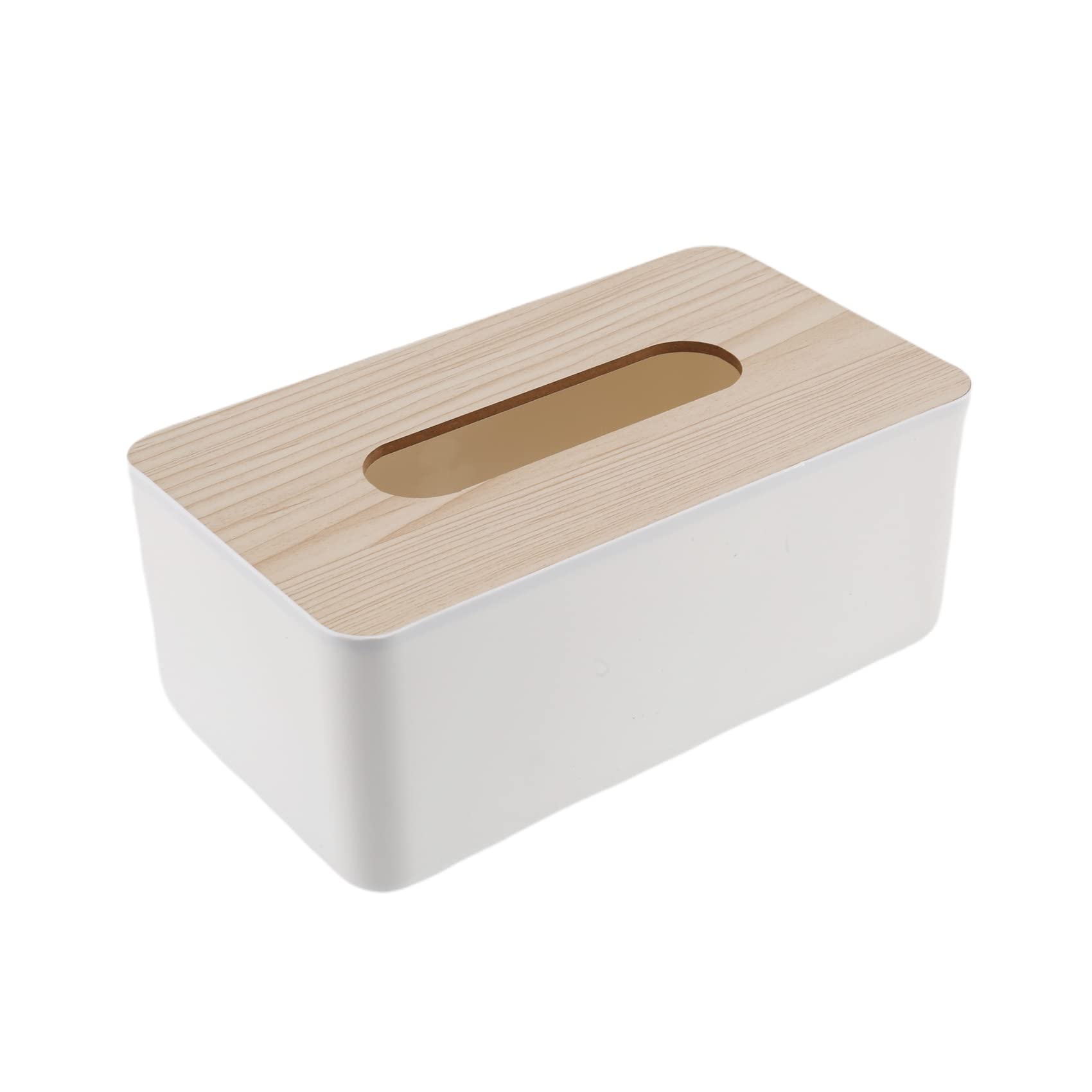 CTRLZS Tissue Box Wooden Lid Sanitary Paper Box Solid Wood Napkin Holder Box Simple and Fashionable Tissue Box